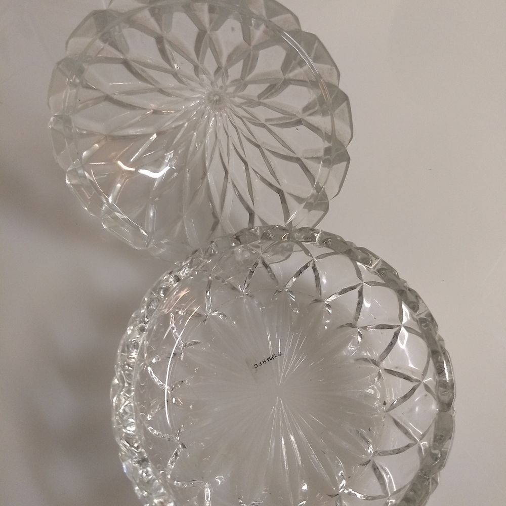 Cut crystal glass Hershey's kisses jar